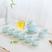 Set for brewing tea gift blue