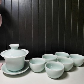 Blue tea set