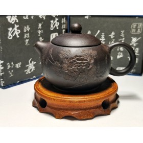 Чайник из исинской глины "Пион" , Сиши, 170 мл.